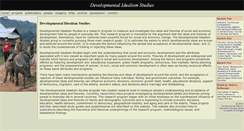 Desktop Screenshot of developmentalidealism.org