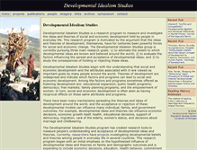 Tablet Screenshot of developmentalidealism.org